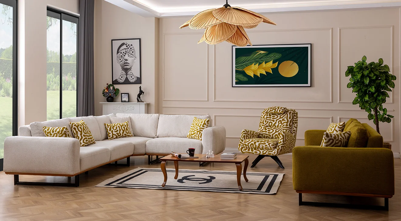 Dante Kanepeli Köşe Koltuk Takımı