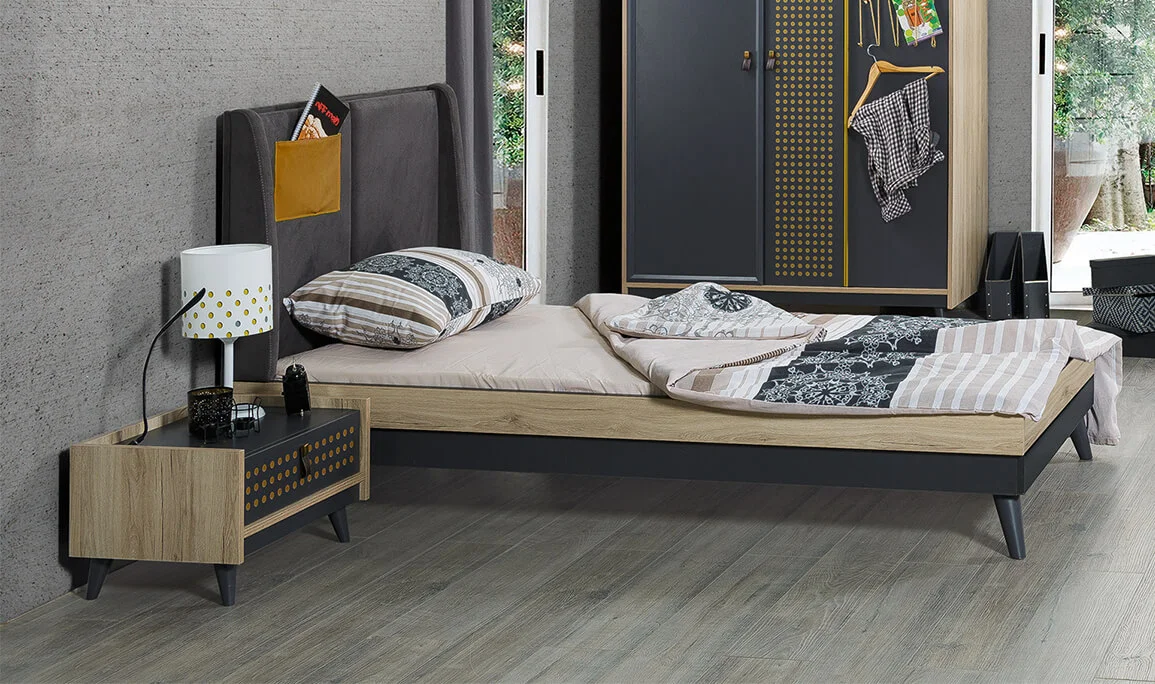 Dark Point Bed Frame