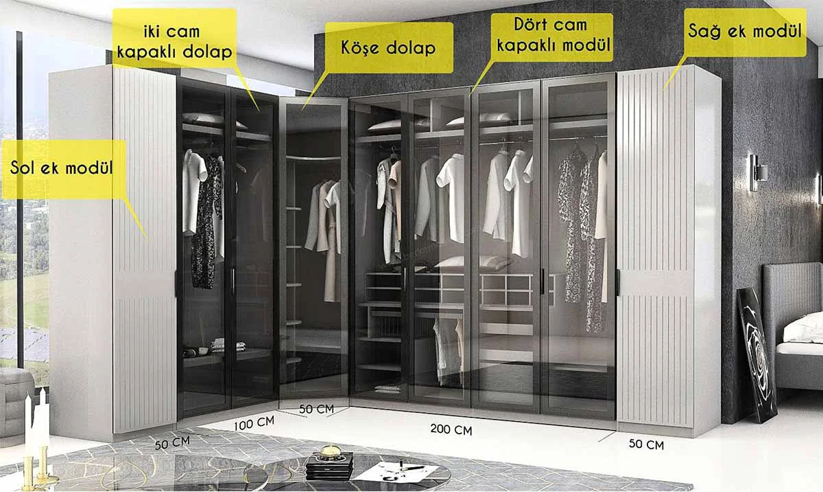 Defne Giyinme Dolabı