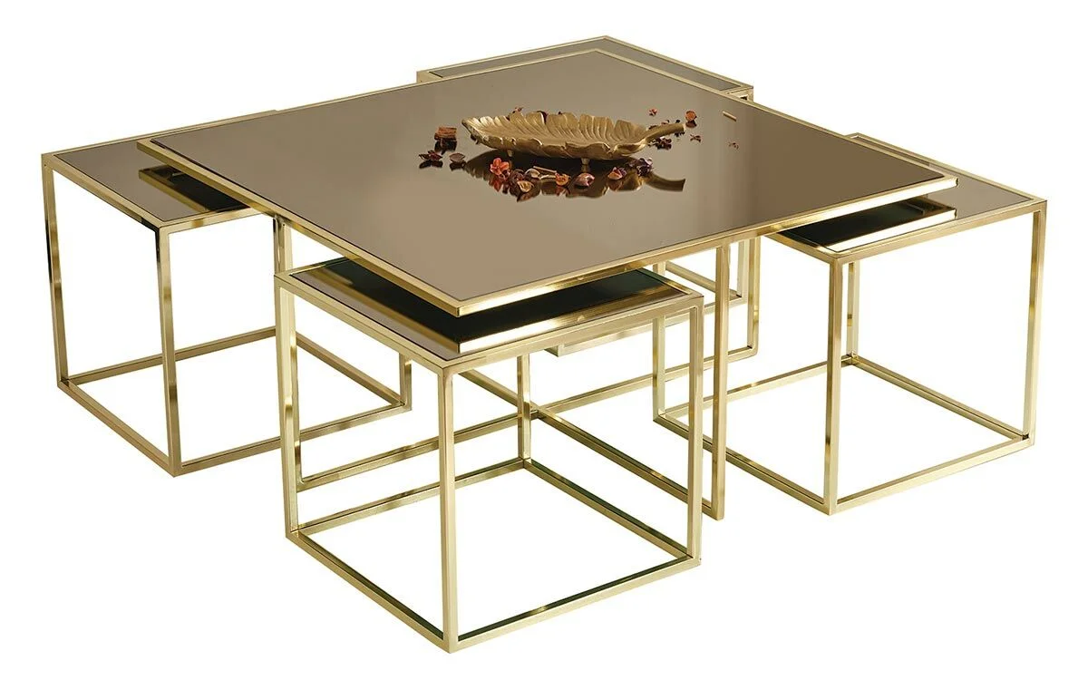 Deluks 138 Orta Sehpa - Gold