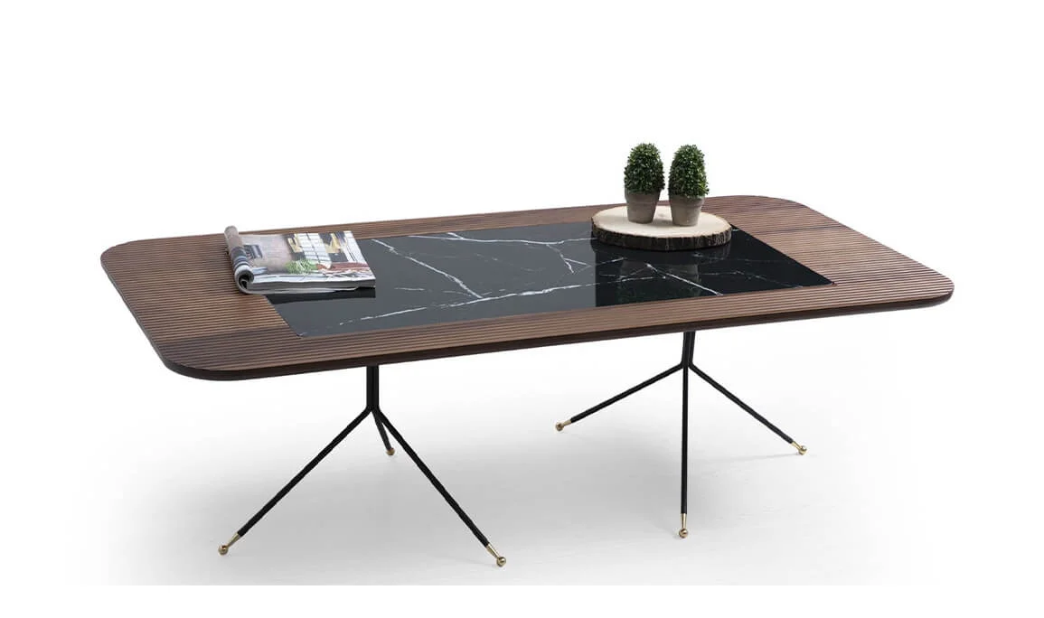Diamond Walnut Coffee Table