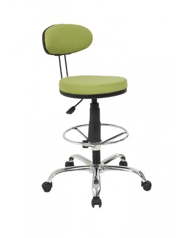 Dişçi Sırtlı Tabure Krom Ayak