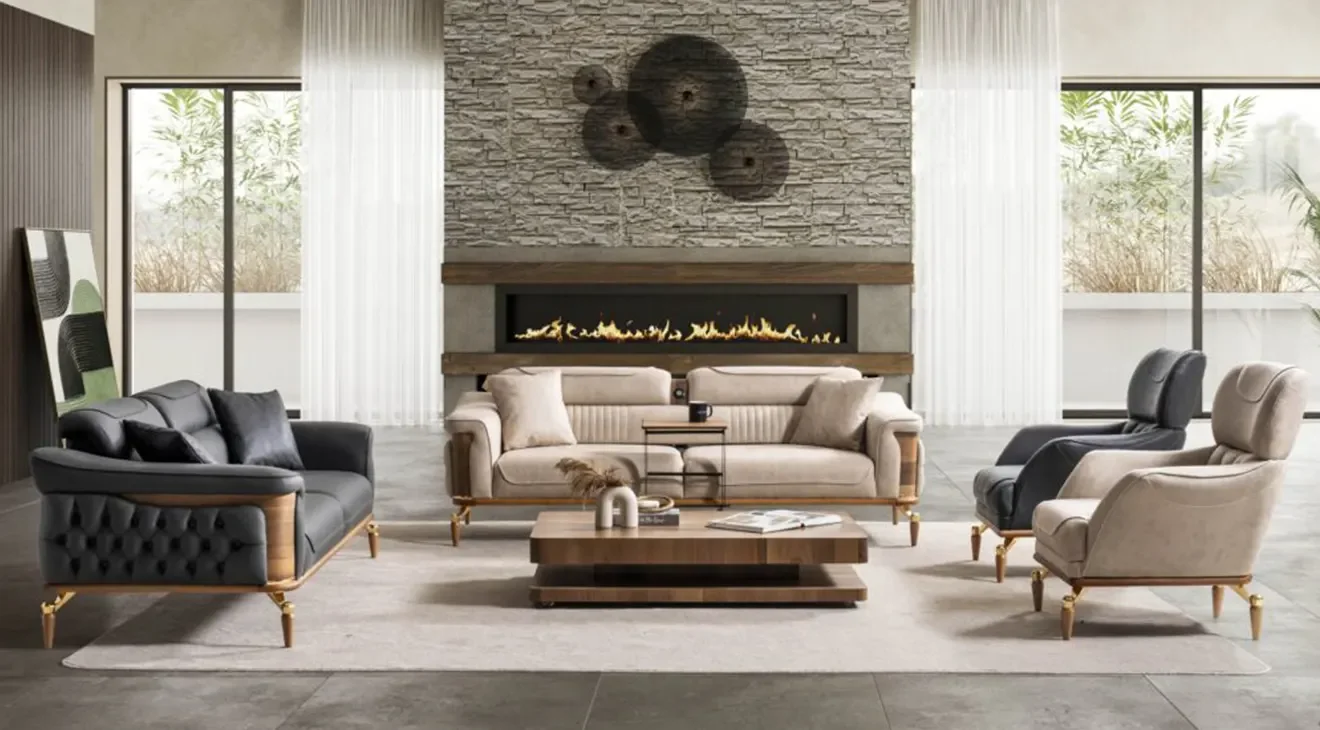 Dubai Yataklı Modern Koltuk Takımı