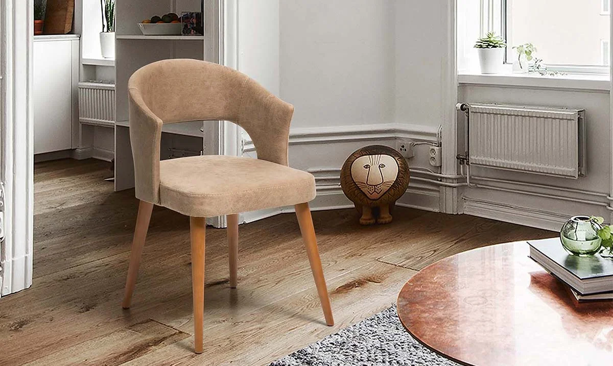 Duru Ahşap Ayaklı Sandalye