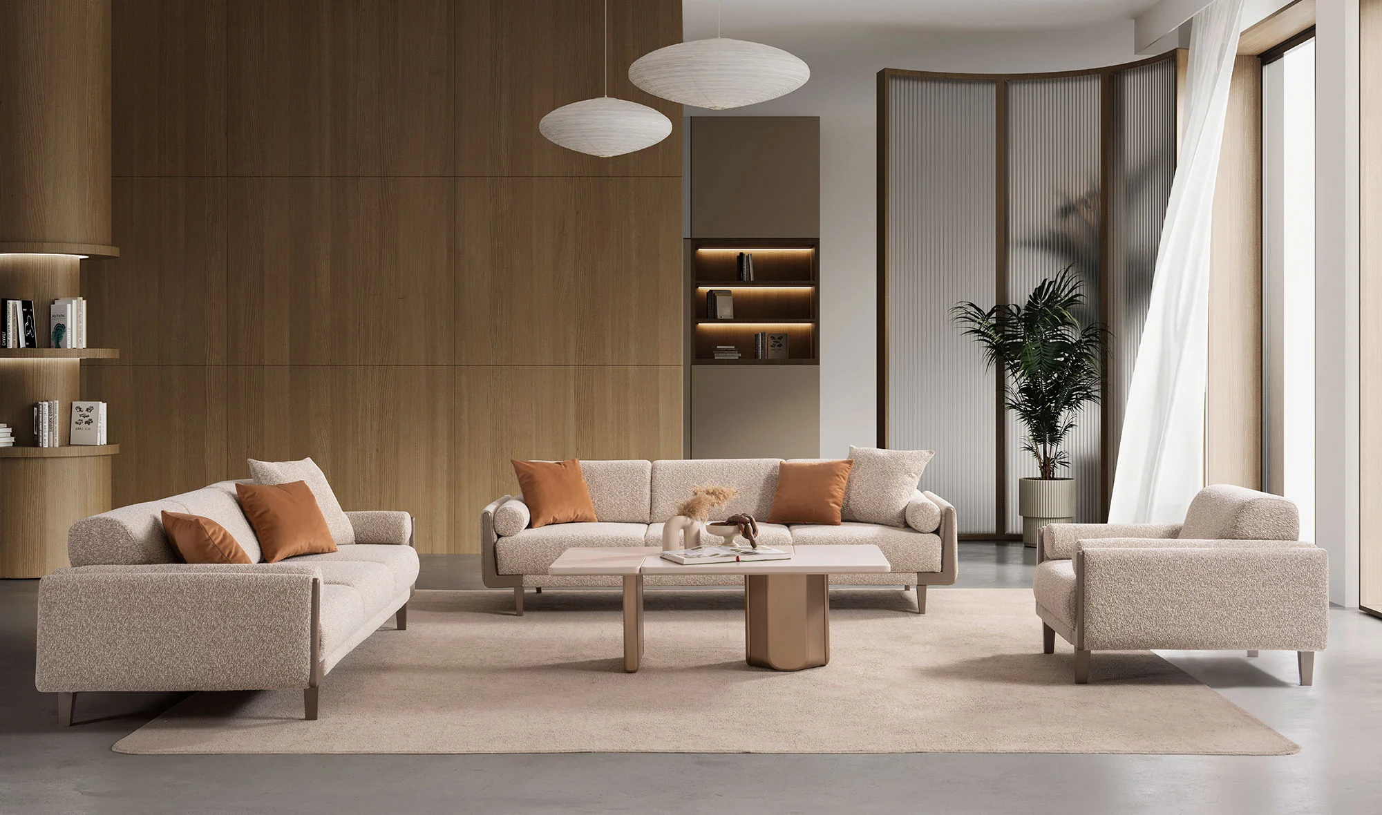 Edda Koltuk Takımı - Bej