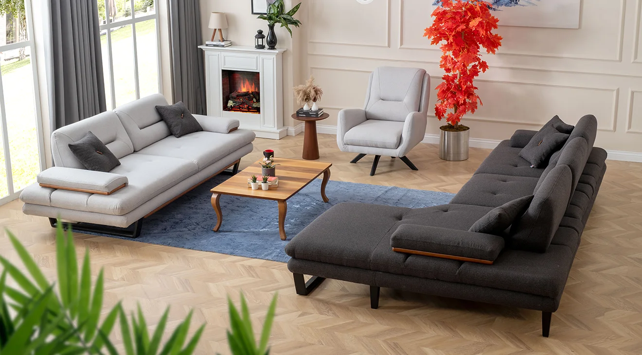 Efes Relax Kanepeli Köşe Koltuk Takımı