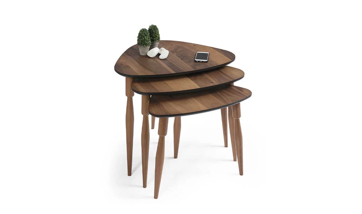 Ege Walnut Nesting Coffee Table