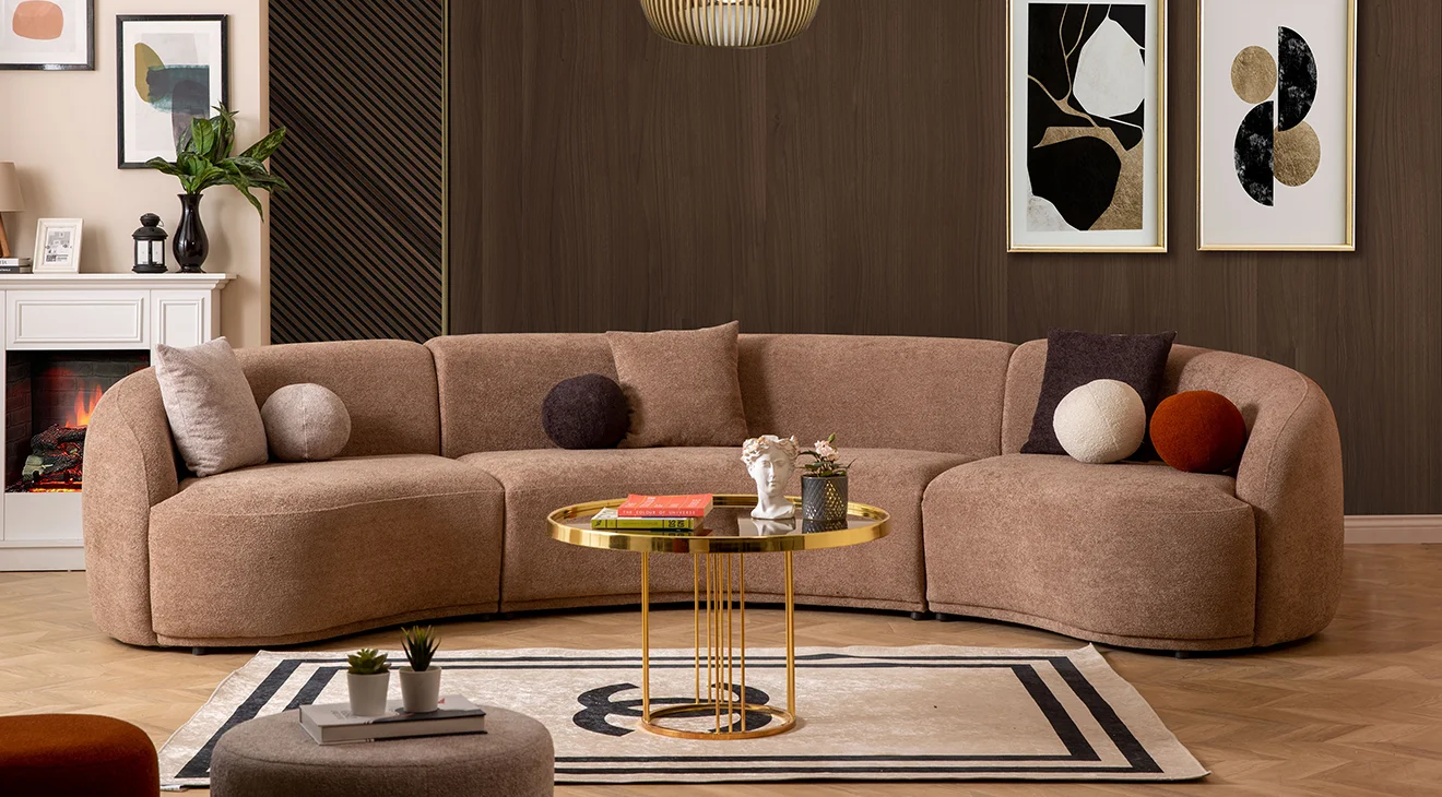 Elips Köşe Koltuk Takımı