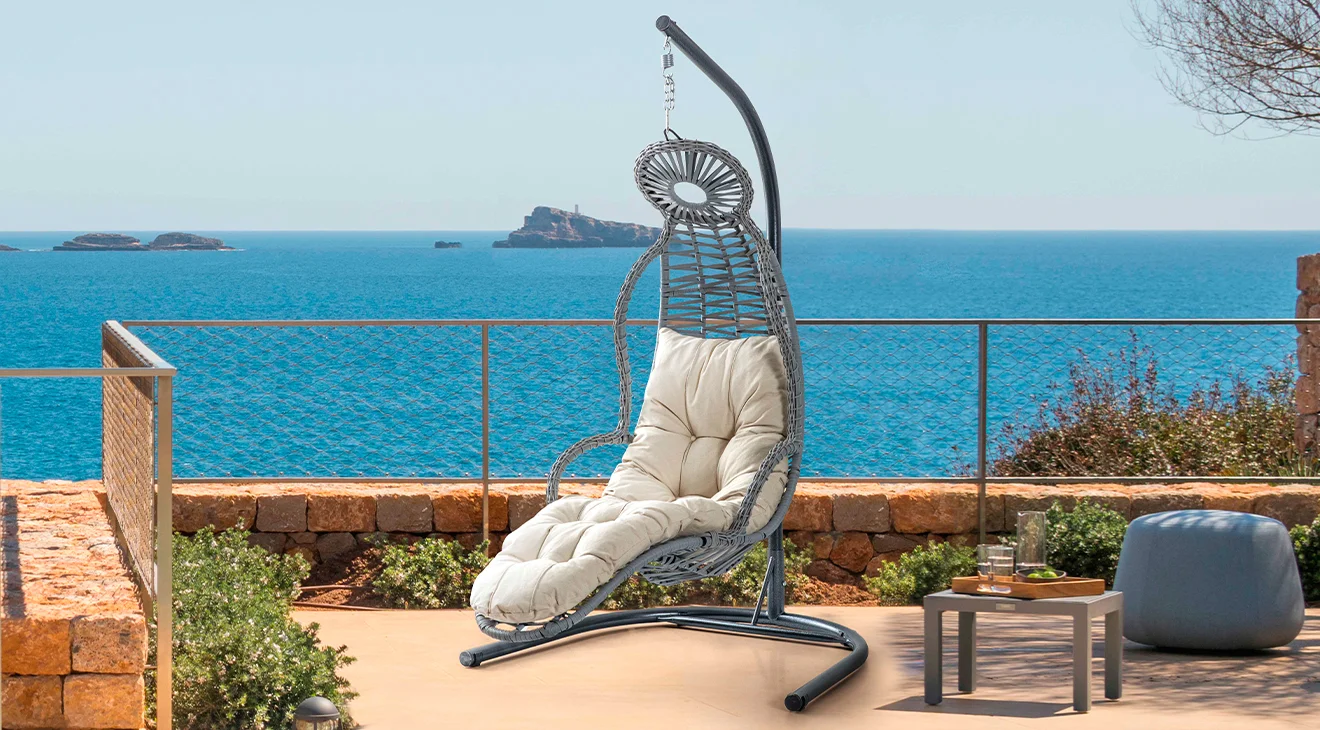 Elit Gri Tek Kişilik Salıncak