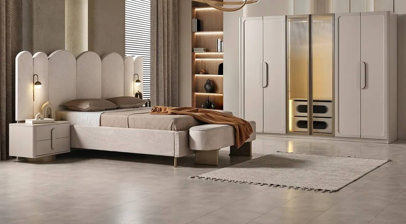 Eyfel 6 Kapaklı Modern Yatak Odası Takımı