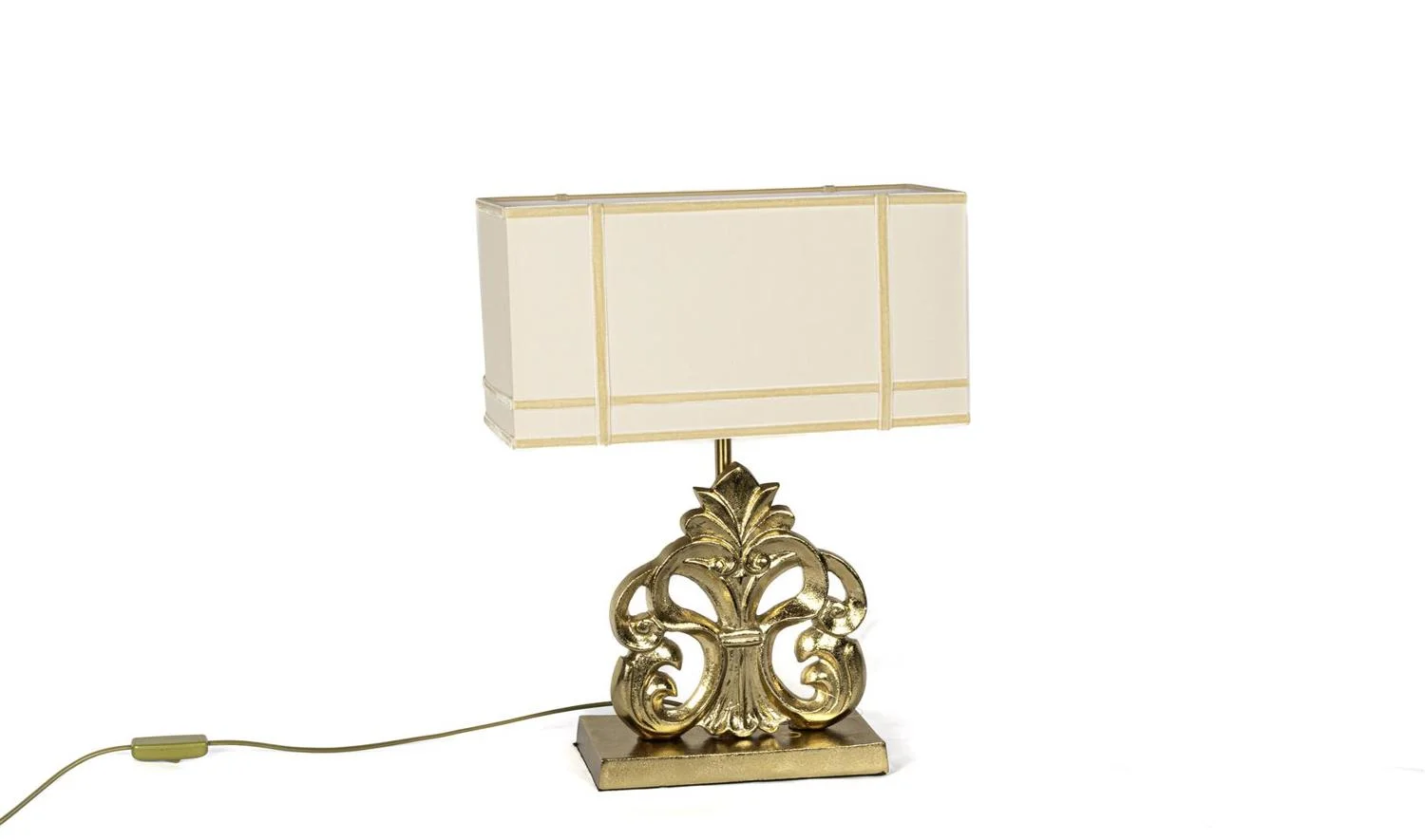 Fleur De Lys Gold Abajur