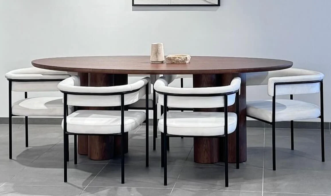 Flora Walnut Dining Table