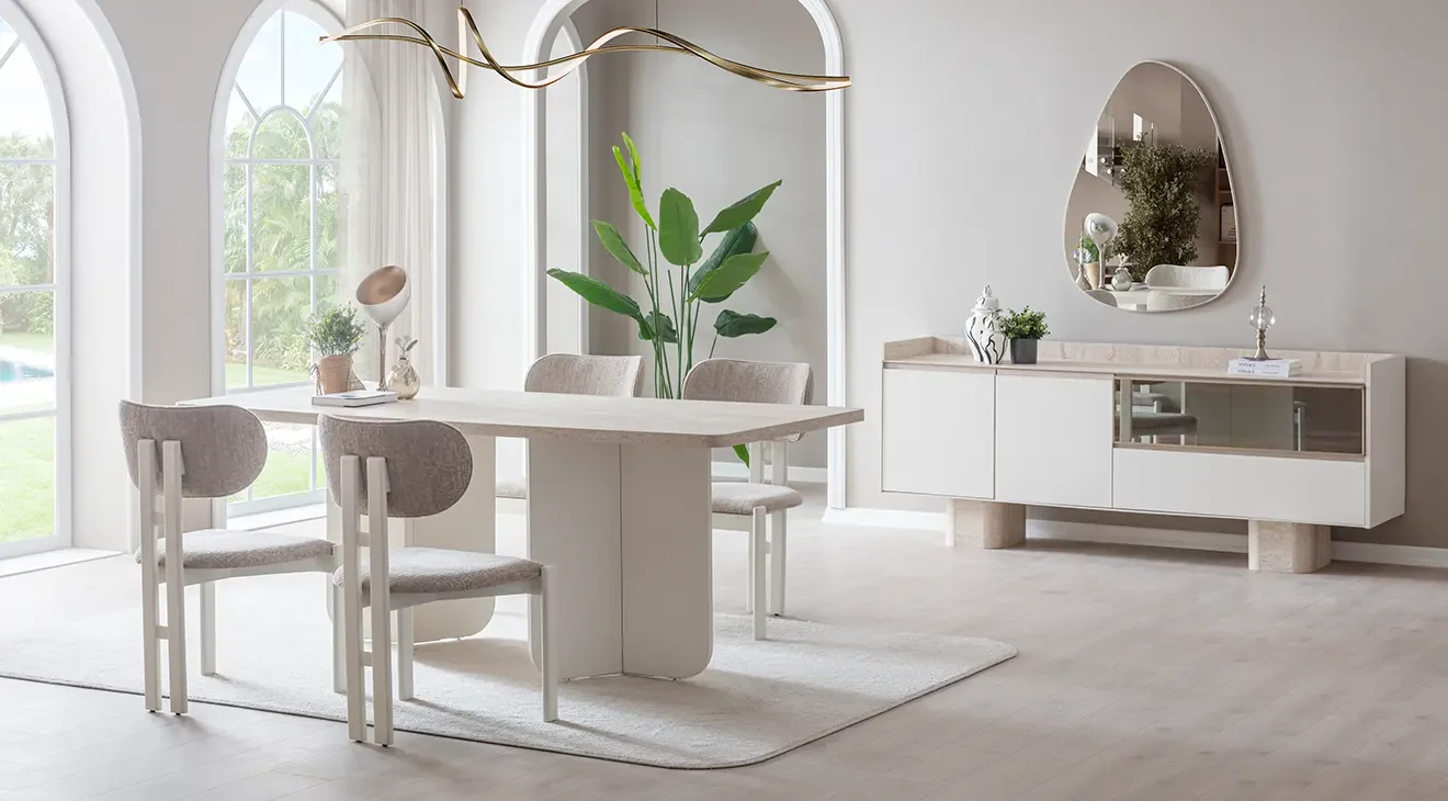 Flora Modern Yemek Odası Takımı