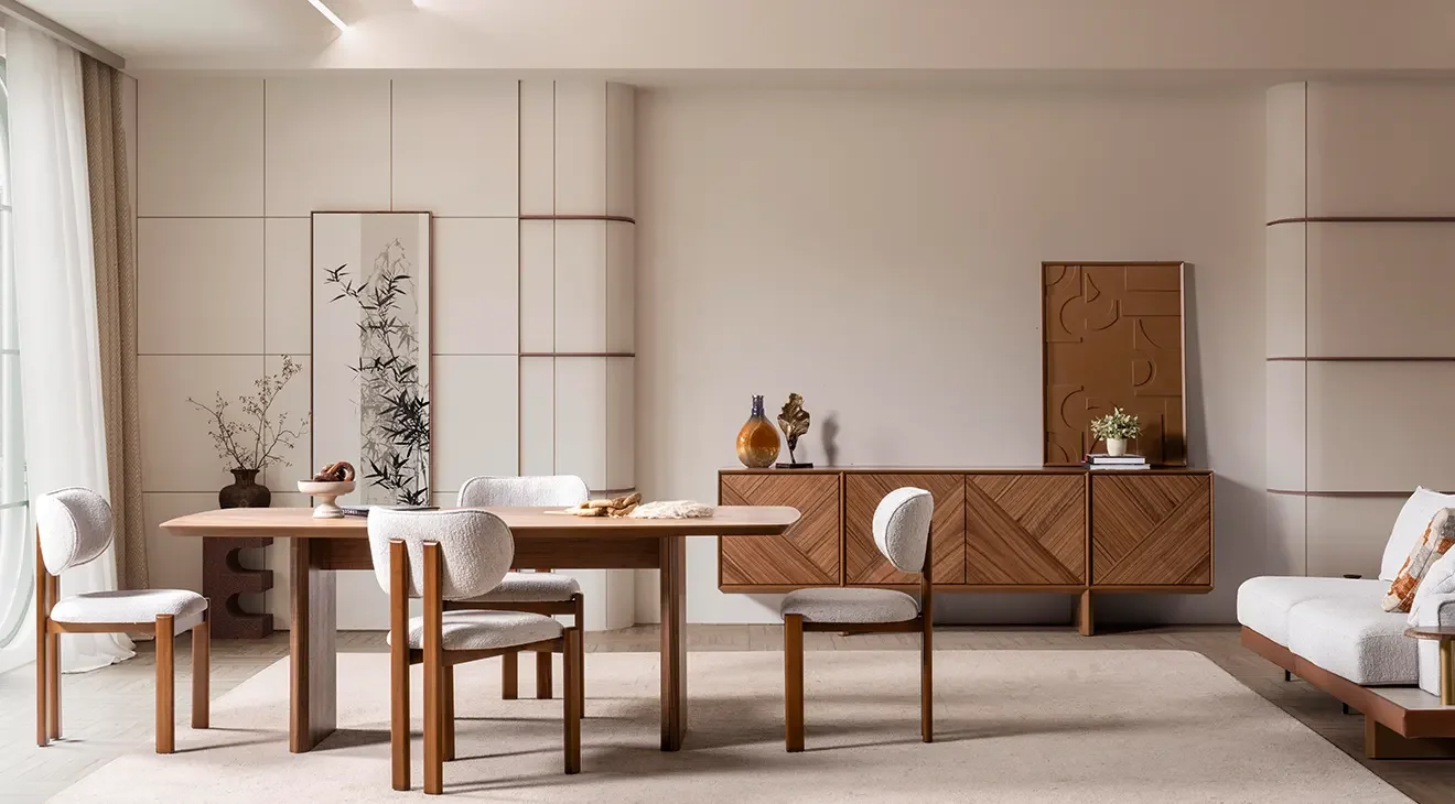 Florya Ahşap Ayaklı Yemek Odası Takımı