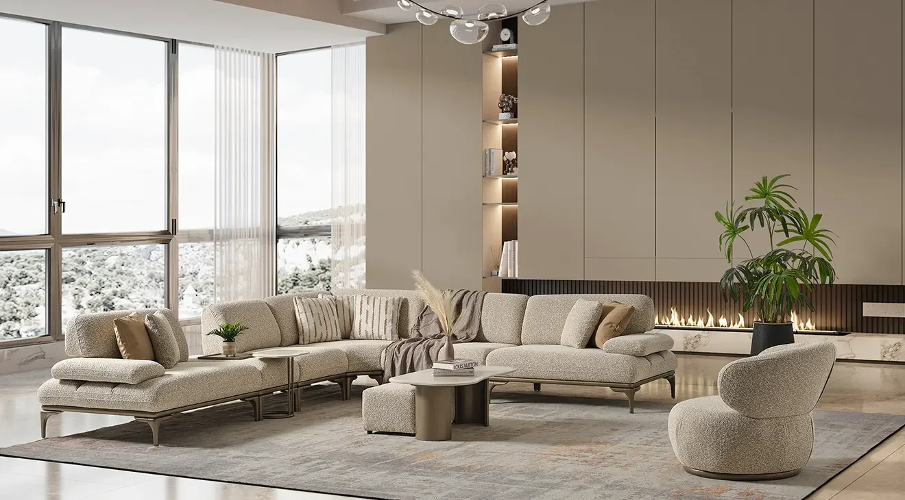 Frida Modern Köşe Koltuk Takımı