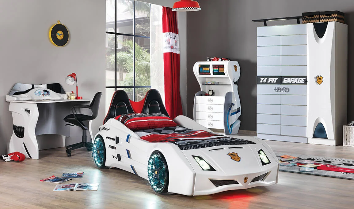 Garage White Kids Room