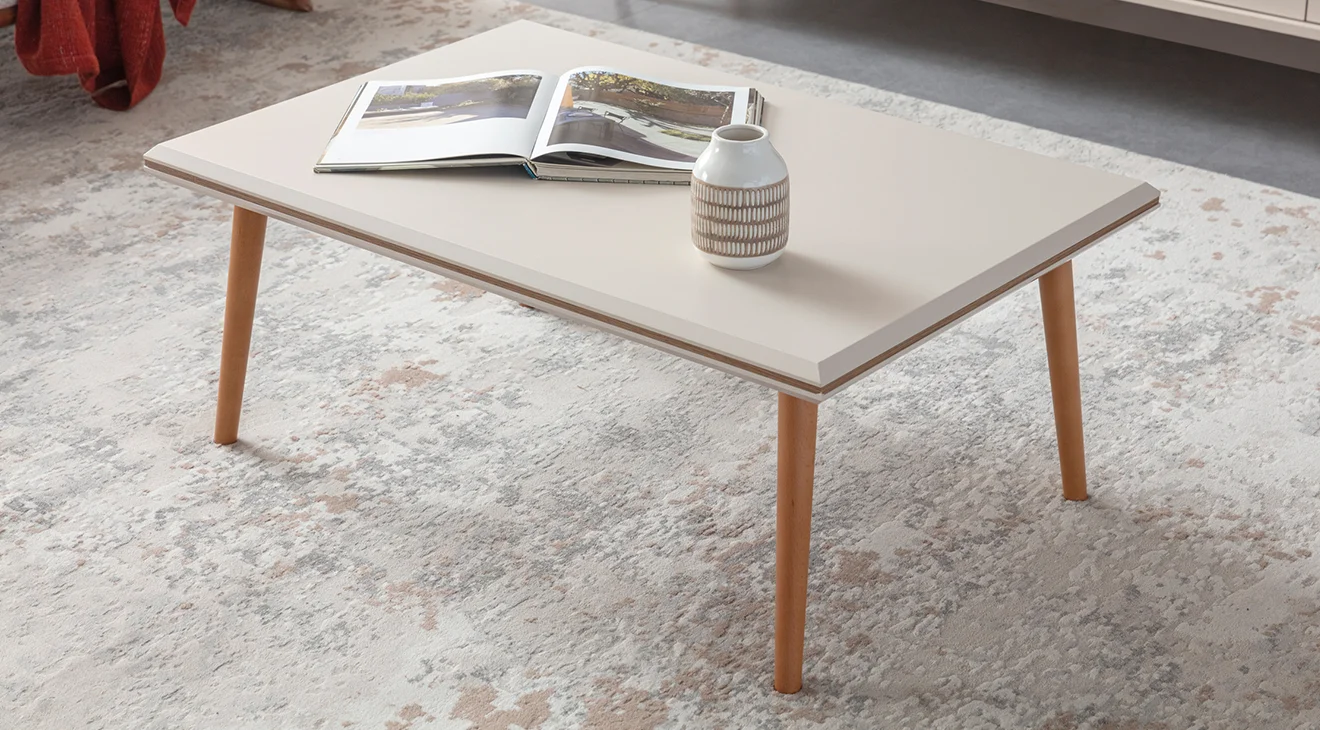 Giza Ahşap Ayaklı Orta Sehpa