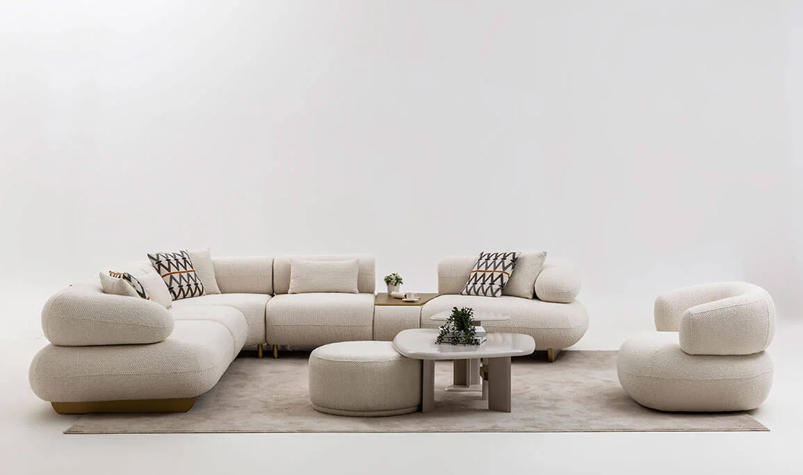 Glamour Modular Corner Sofa Set