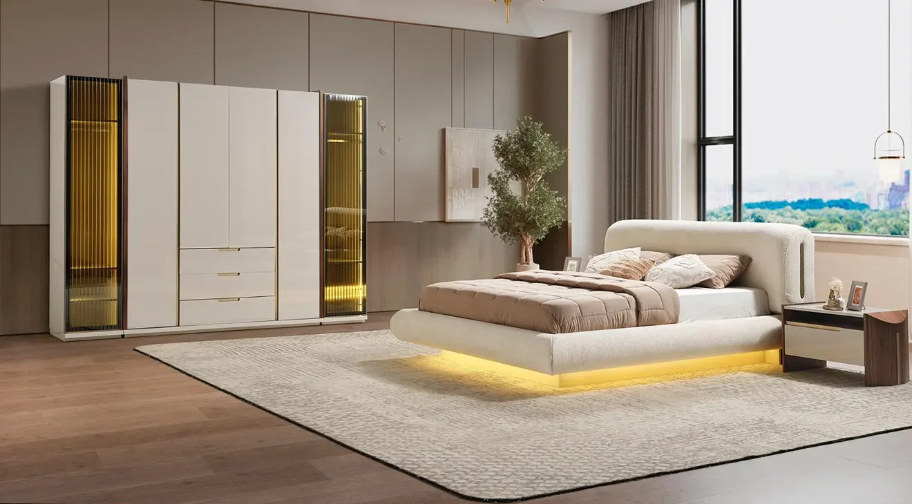 Gloria 6 Kapaklı Modern Yatak Odası Takımı