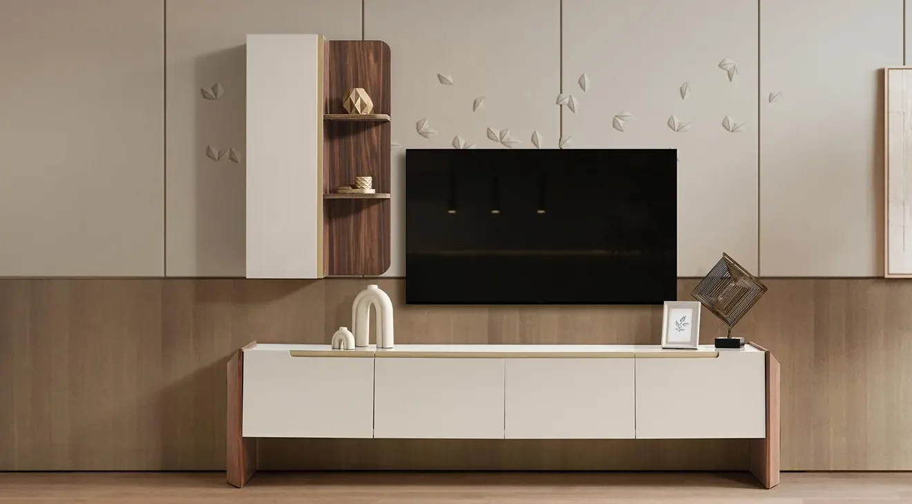 Gloria Ahşap Ayaklı Tv Ünitesi