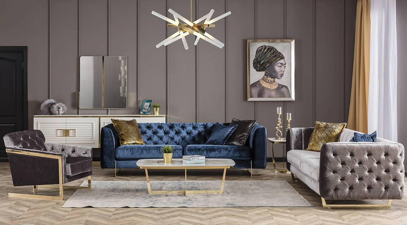 Gloria Metal Ayaklı Koltuk Takımı