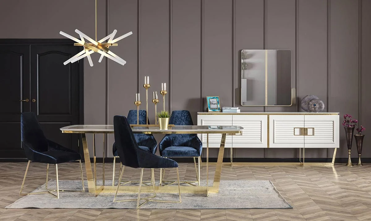 Gloria Metal Ayaklı Yemek Odası Takımı