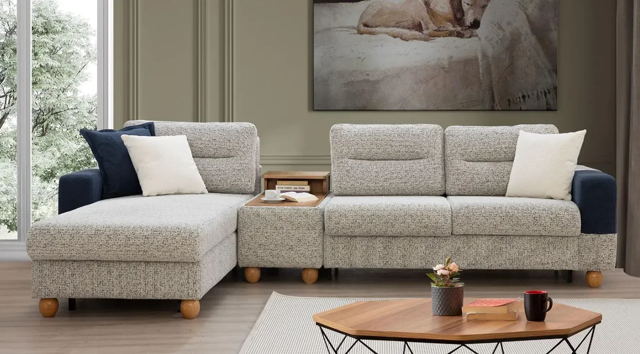 Gloria Yataklı Sandıklı Köşe Koltuk Takımı