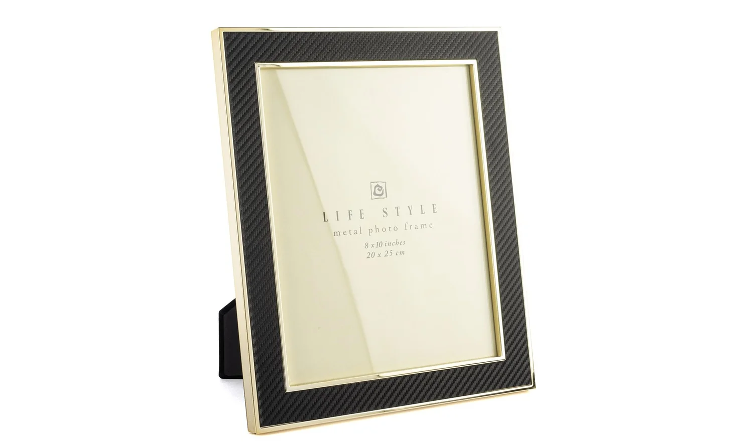 Gold Kenarlı Siyah Kumaş Çerçeve 20x25 cm