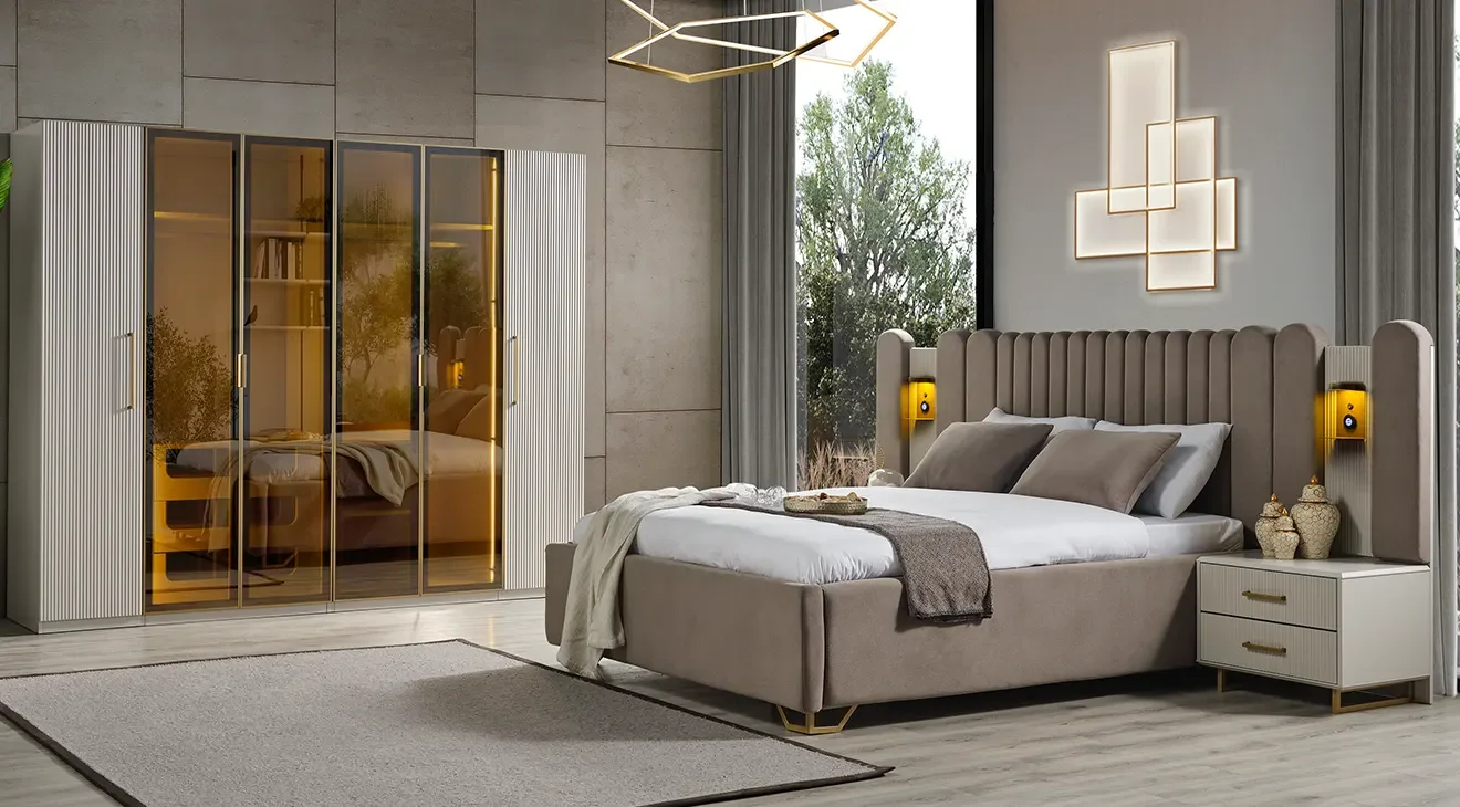 Gold Line 6 Kapaklı Yatak Odası Takımı