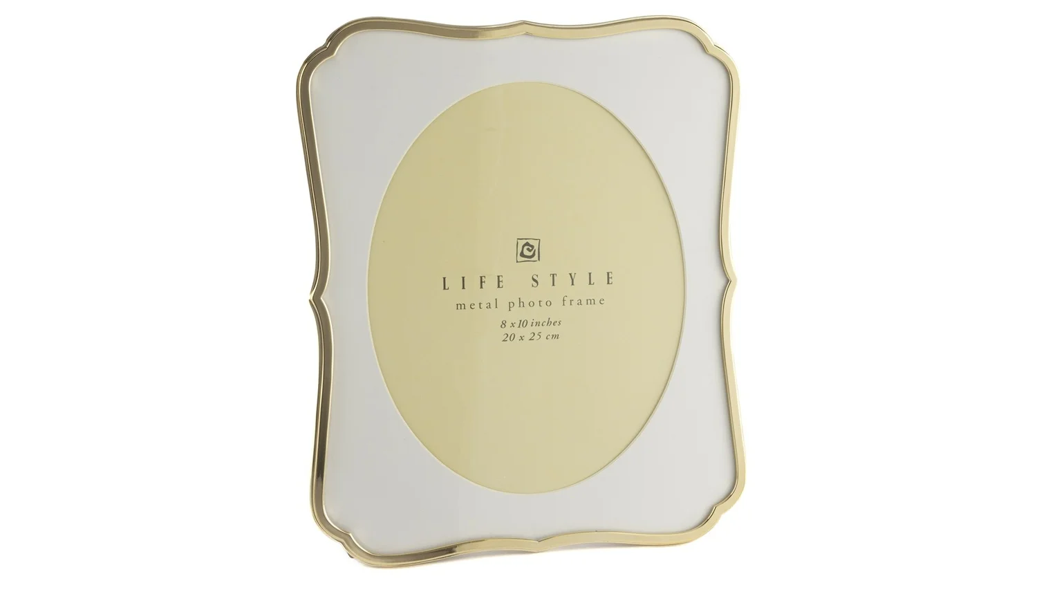 Gold Metal Oval Çerçeve 20x25 cm