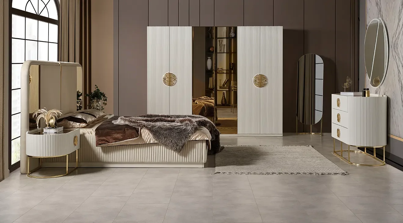 Gucci 6 Kapaklı Modern Yatak Odası Takımı