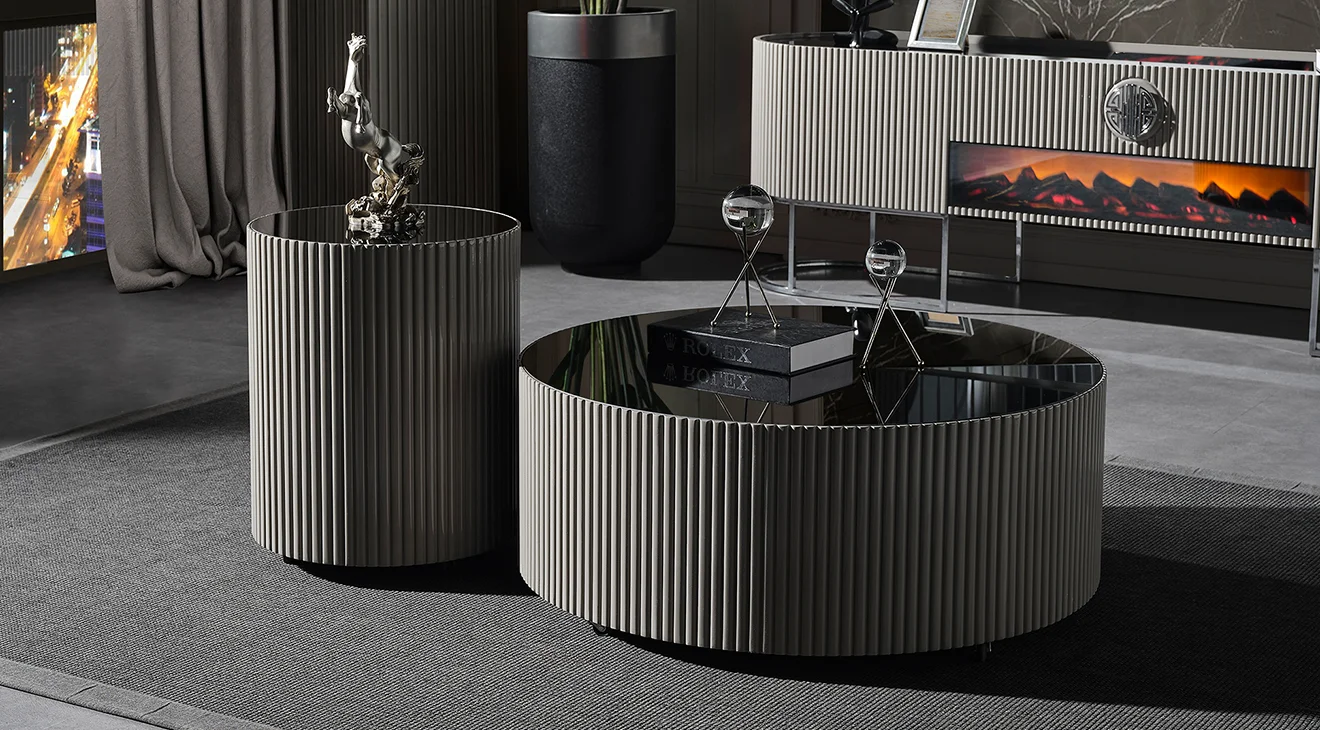 Gucci Duman Grisi Sehpa