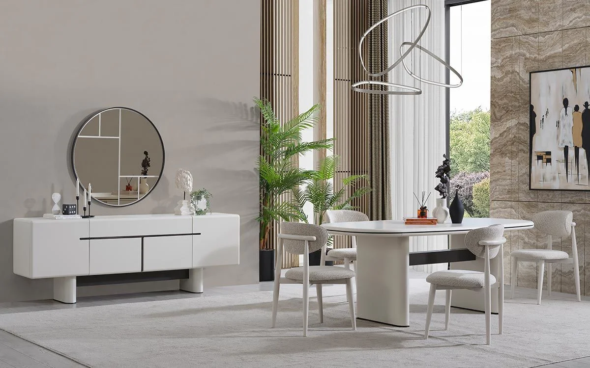 Hemnes Premium Yemek Odası Takımı
