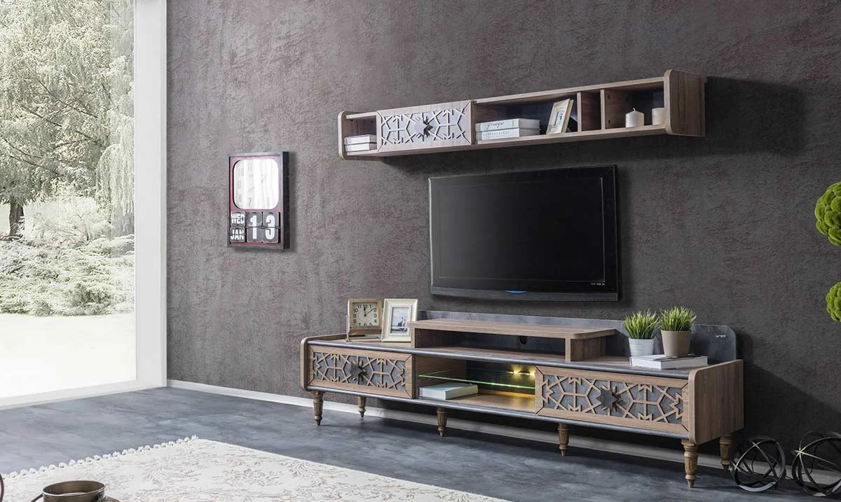 Hünkar Ahşap Ayaklı TV Ünitesi