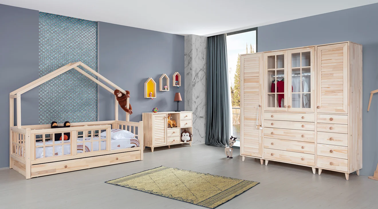 İlkim 4 Kapaklı Bebek Odası Takımı