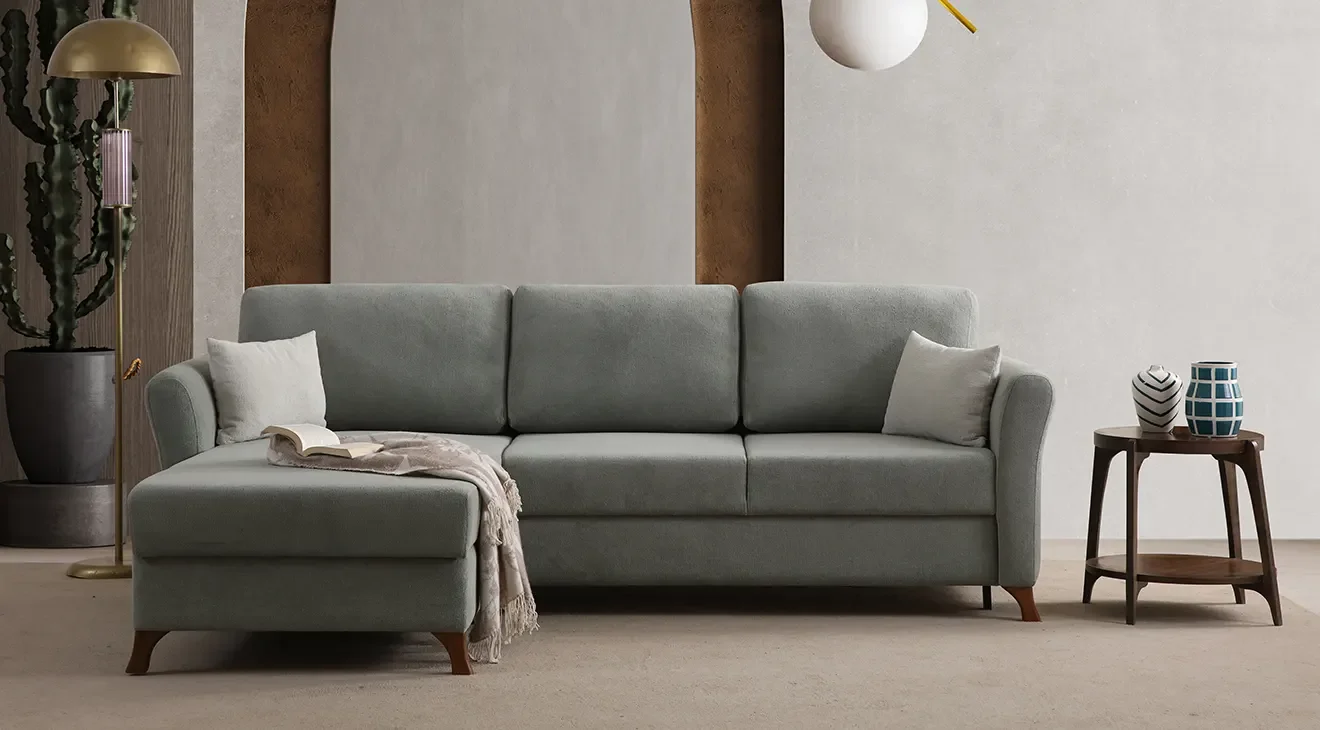 İnci Yataklı Sandıklı Köşe Koltuk Takımı