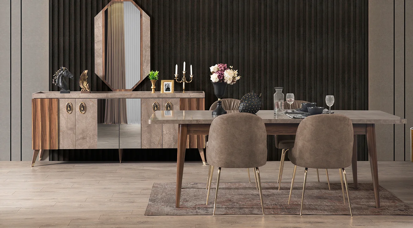 İpek Modern Yemek Odası Takımı