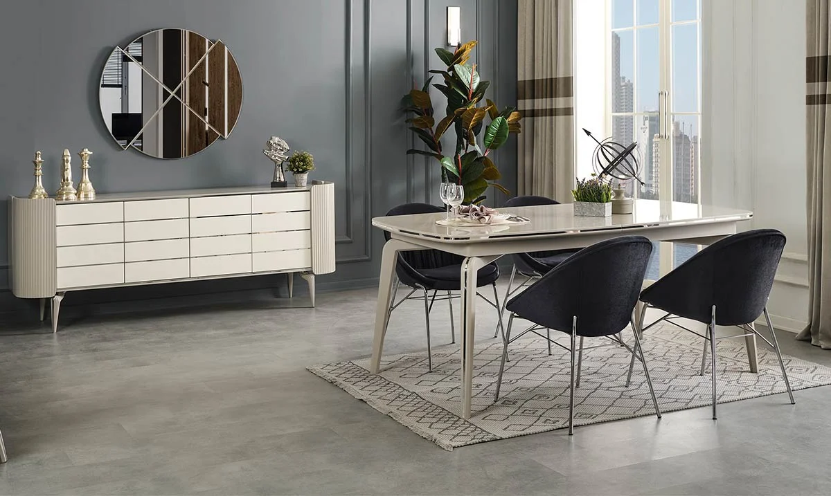 Karya Kum Taşı Yemek Odası Takımı