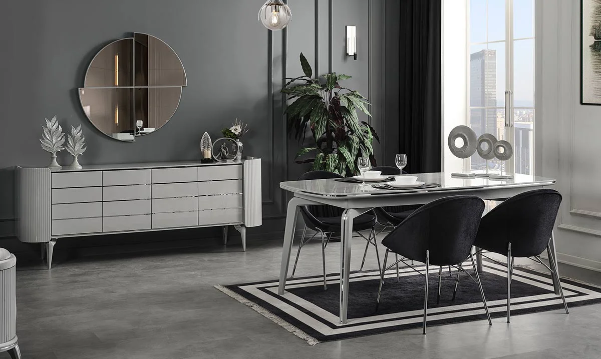 Karya Sis Grisi Yemek Odası Takımı