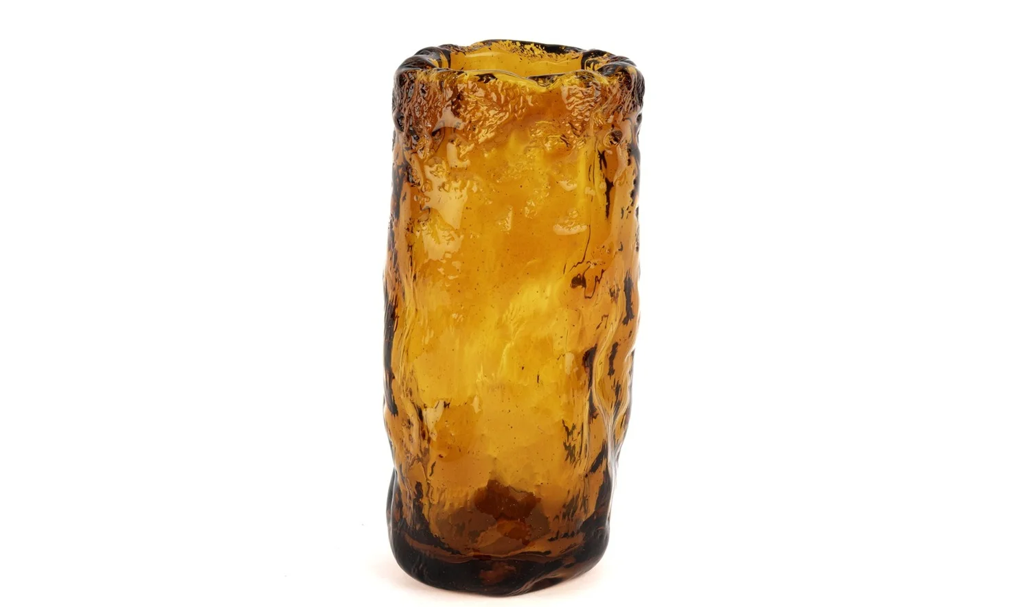 Kızıl Amber Cam Vazo