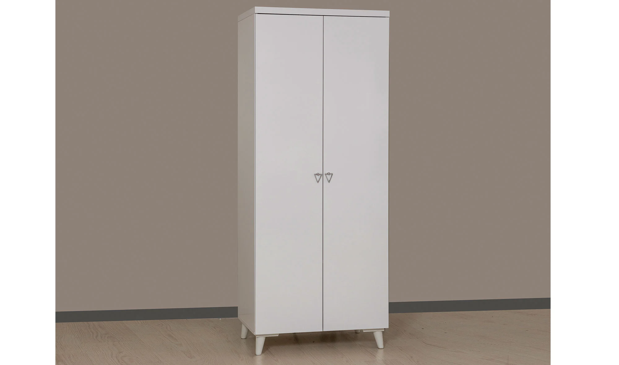 Kumo 2 Kapılı Gardrop - Beyaz