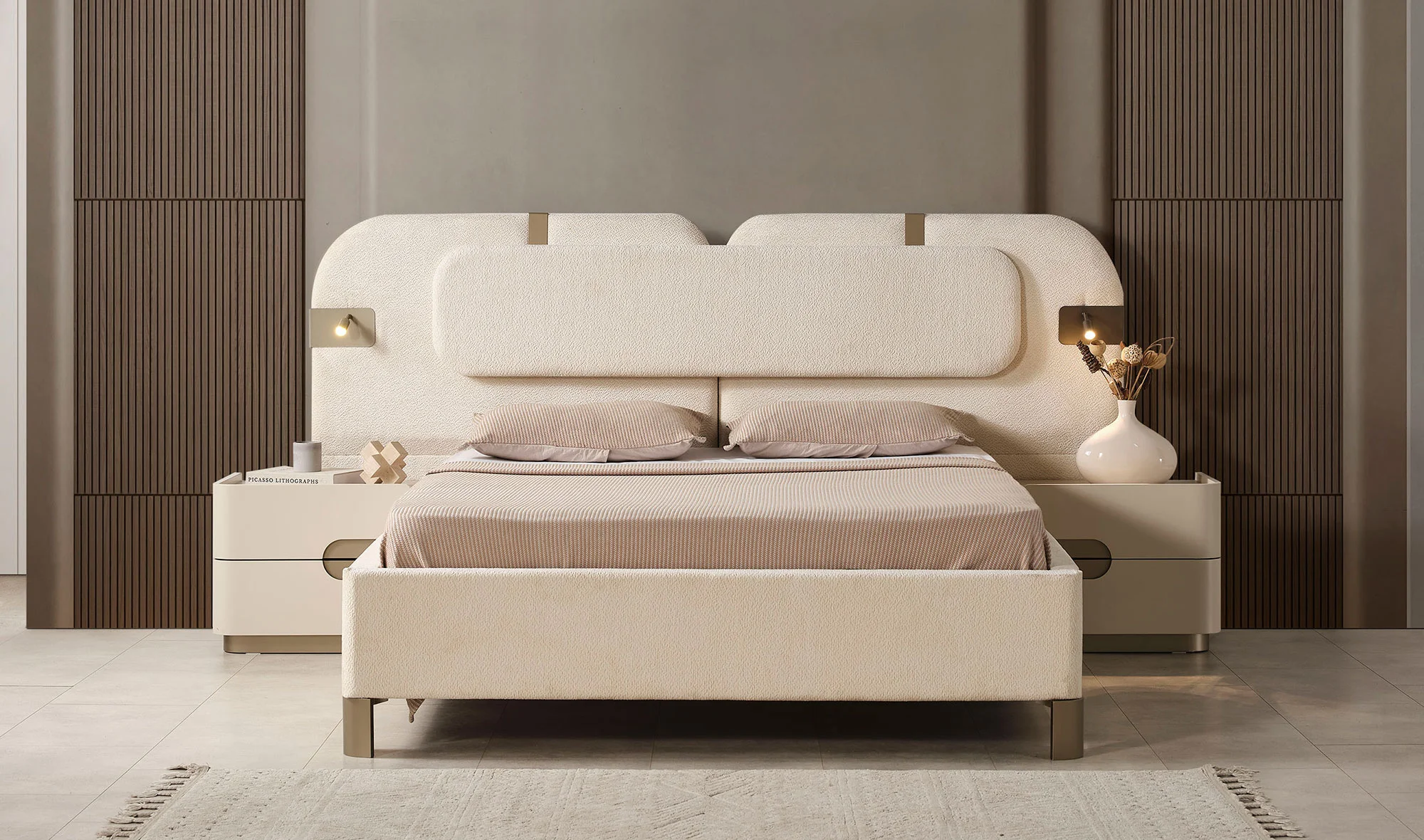 Lamina Bazalı Karyola ve Başlık