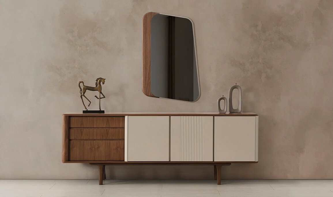 Latte Walnut Console