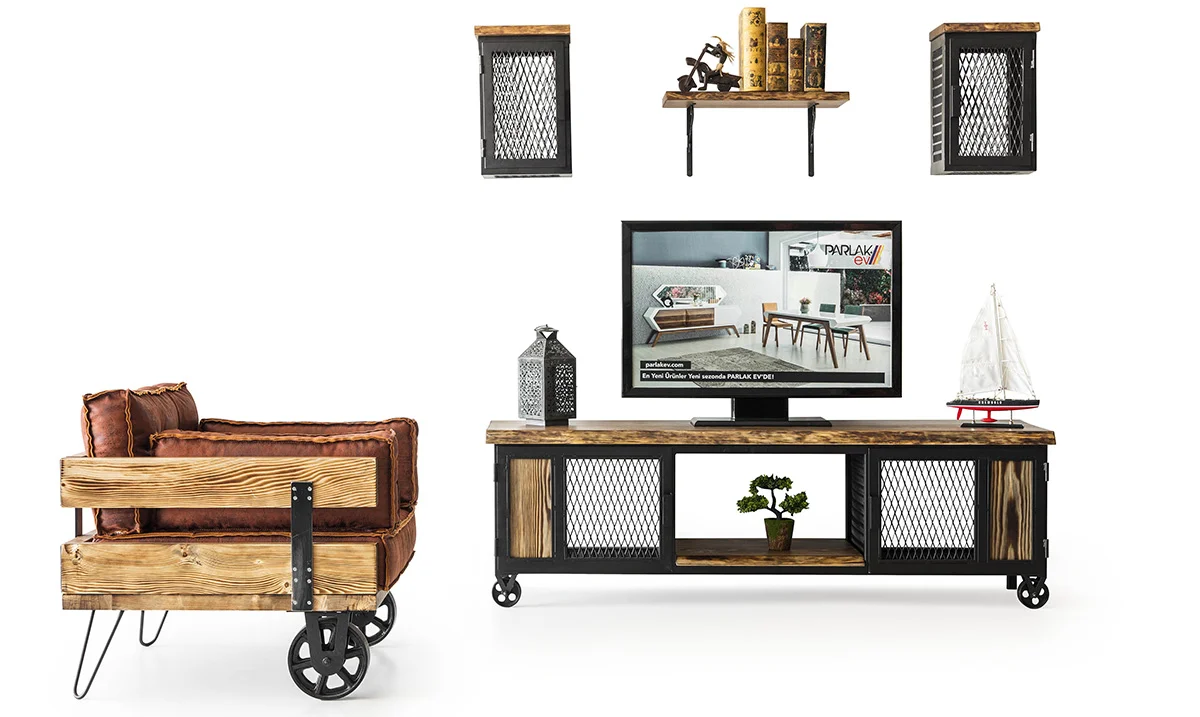 Loft Vintage Tv Ünitesi