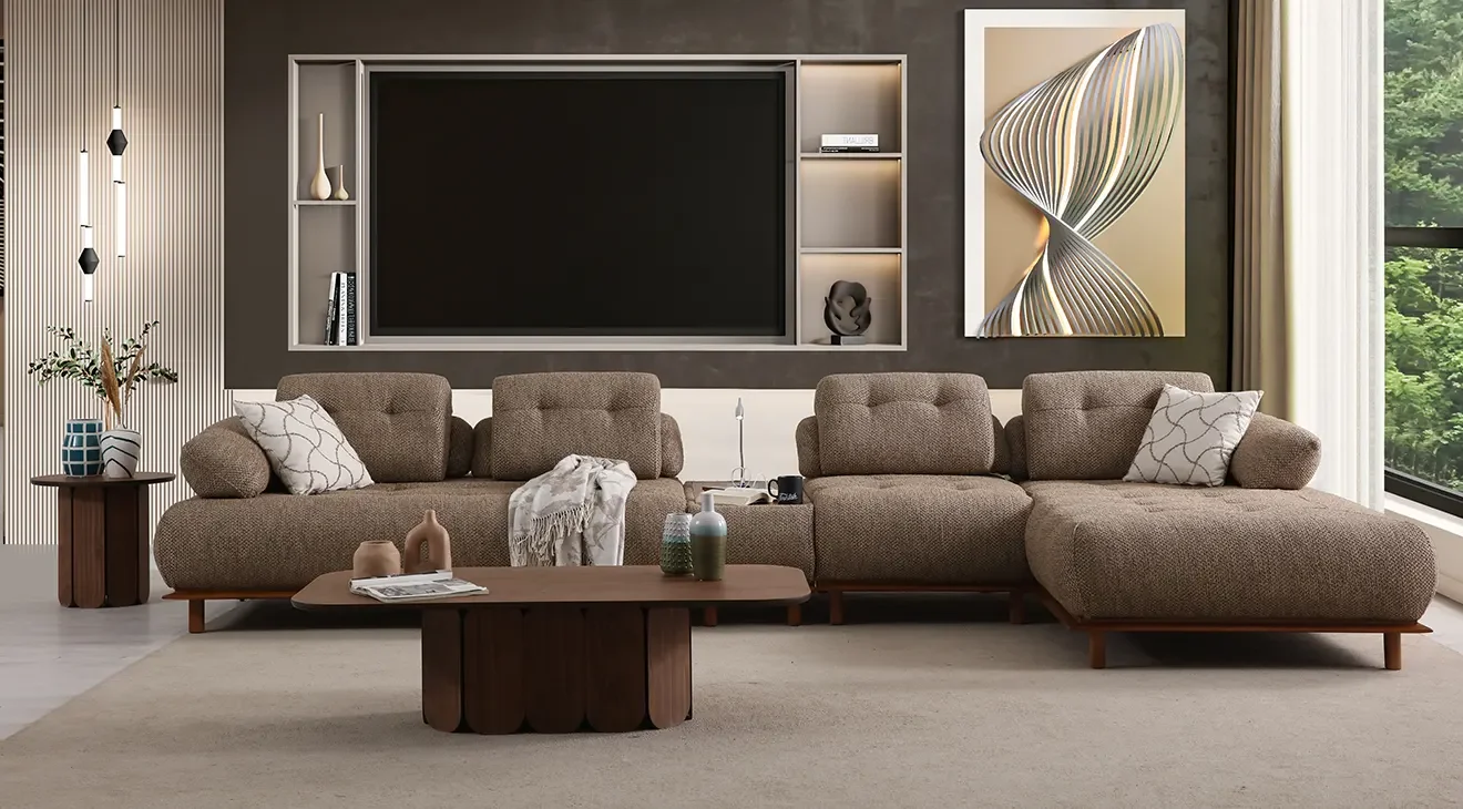 Lois Yataklı Köşe Koltuk Takımı