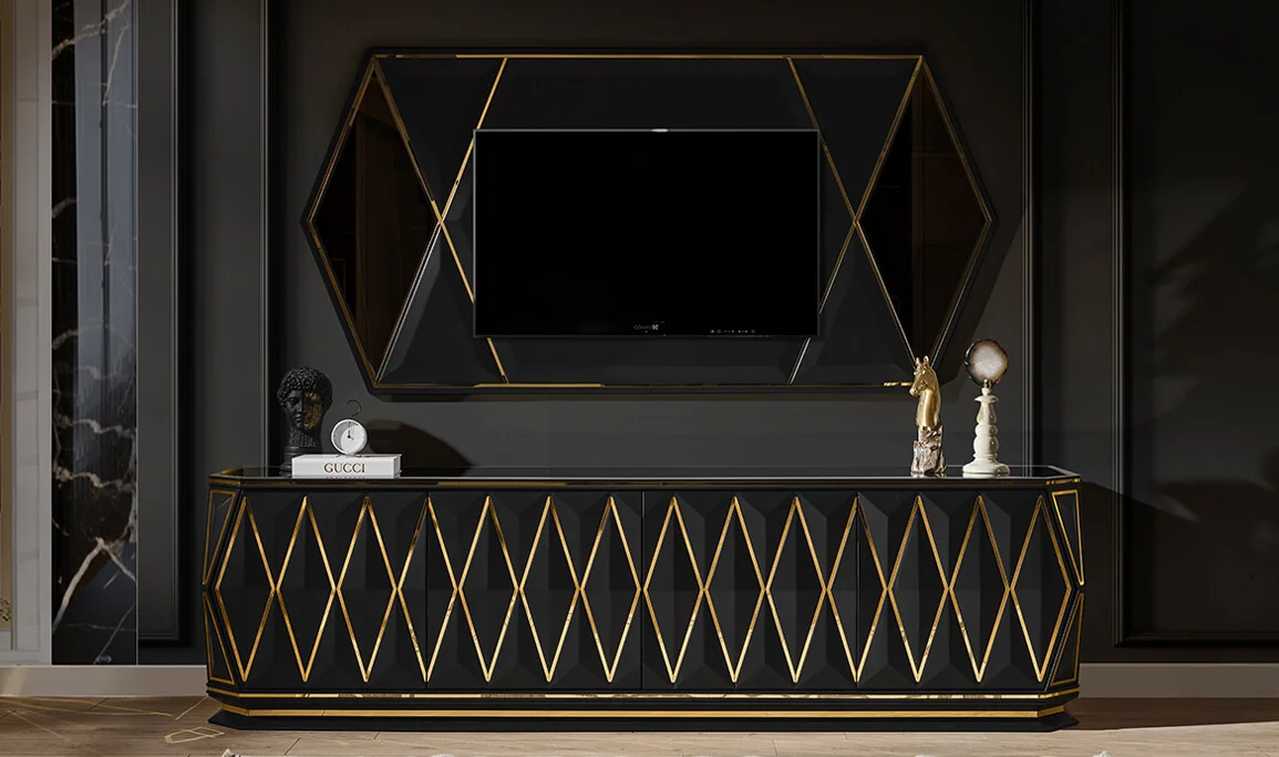 Louis Black TV Unit