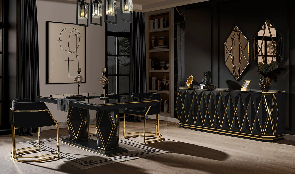 Louis Black Dining Room