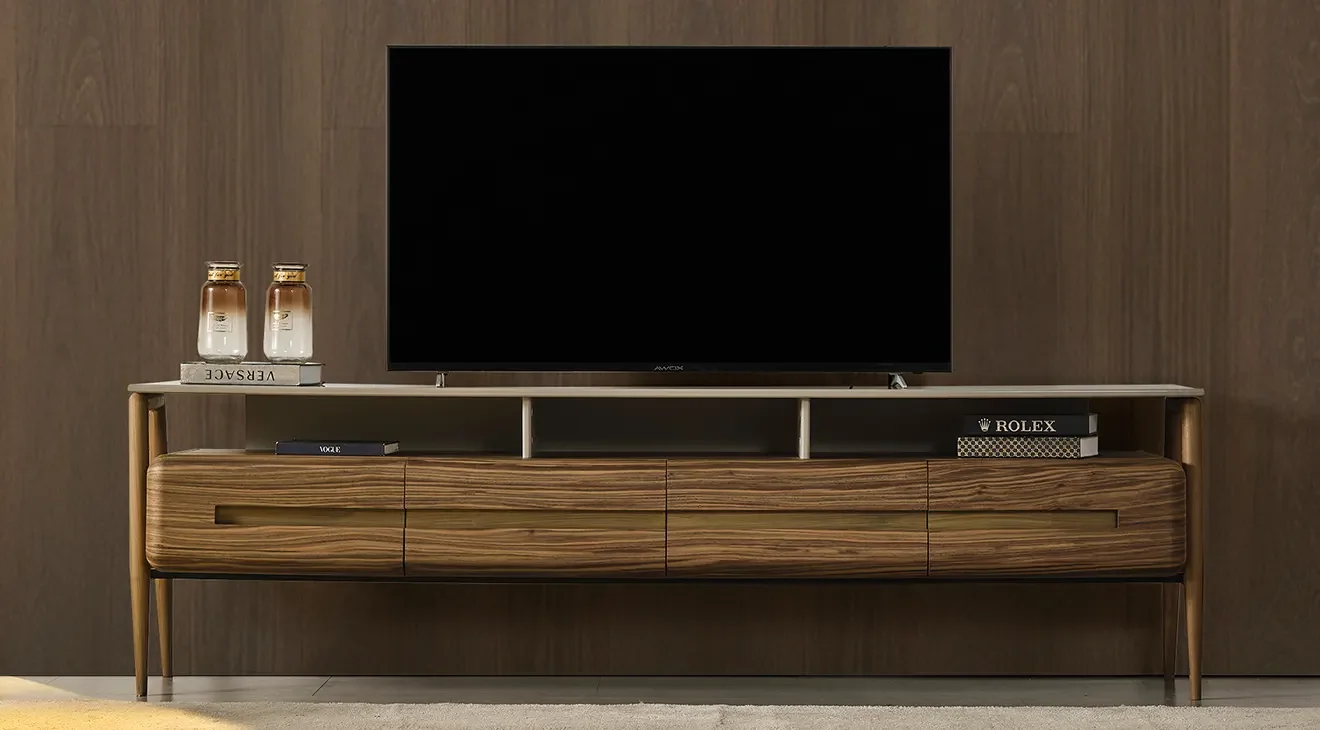 Lucca Ahşap Ayaklı Tv Ünitesi