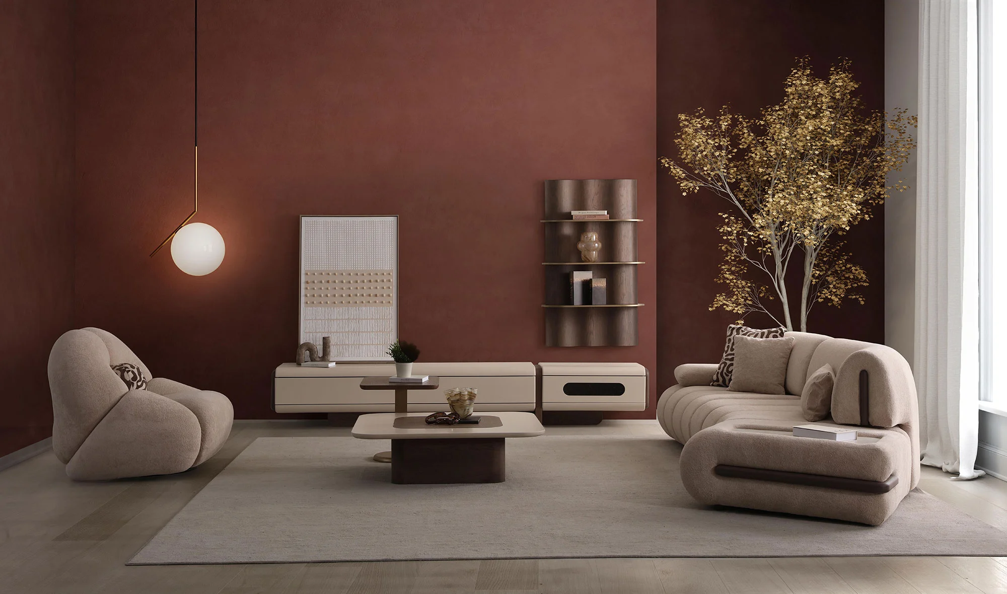 Luna Tv Ünitesi - Bej