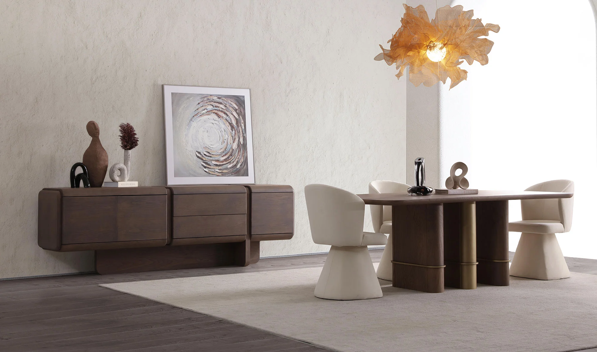 Luna Yemek Odası - Kahve